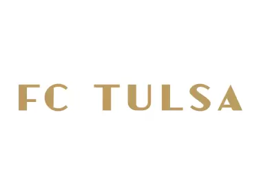 FC Tulsa Wordmark Gold Logo