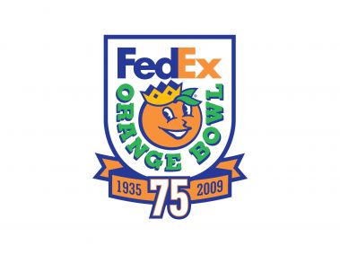 FedEx Orange Bowl 75 years Logo