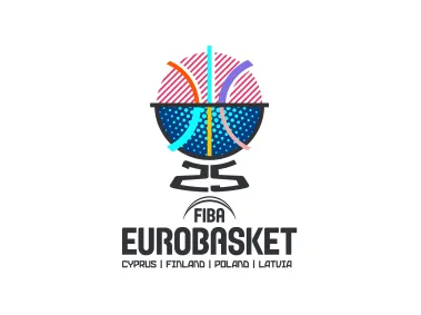 FIBA EuroBasket 2025 Vertical Logo