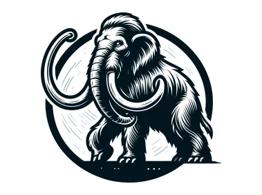 Fierce Mastodon Emblem Logo Template