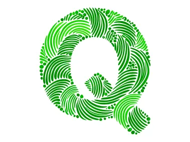 Fingerprint Formed Letter Q Logo Template