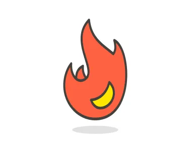 Fire Flame Emoji Icon