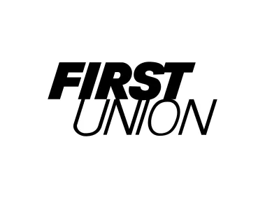 First Union Black Logo