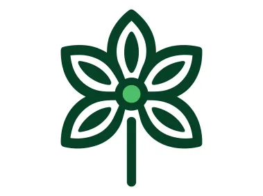 Five Petals Colorful Flower Logo Template