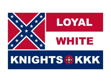 Flag of Loyal White Knights of the Ku Klux Klan Logo