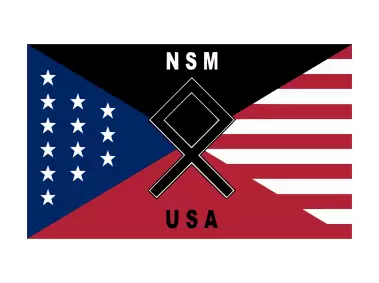 Flag of National Socialist Movement US Logo