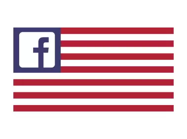 Flag of the Facebook United States Logo