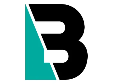 Flat Letter B Shape Logo Template