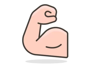 Flexed Biceps Emoji Icon