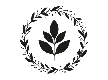 Floral Design Wreath Logo Template