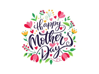 Floral Happy Mothers Day Design Vector