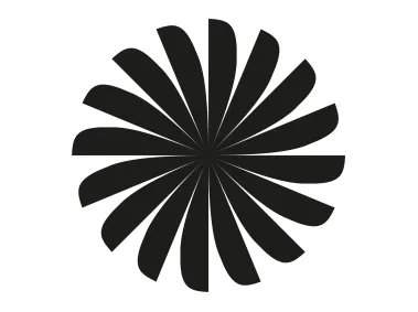 Flower Fan Geometric Shape Logo Template