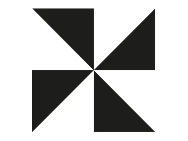 Flower from Triangle Pieces Geometric Shape Logo Template