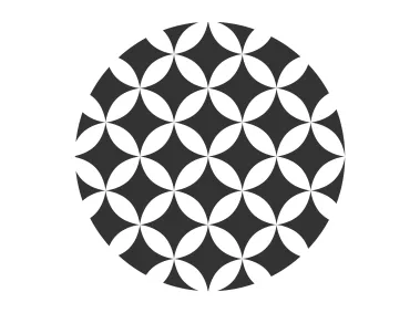 Flower Grid Sphere Symmetrical and Decorative Logo Template