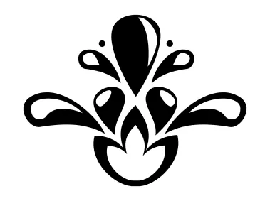 Flower with Splash Logo Template