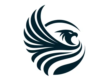 Flying Abstract Eagle Logo Template