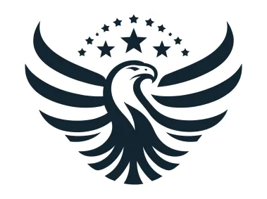Flying American Eagle Logo Template