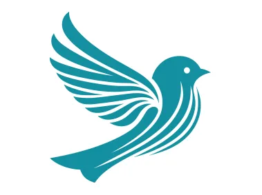 Flying Green Sparrow Logo Template