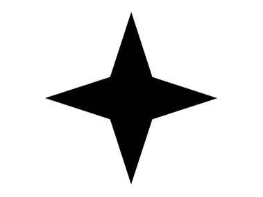 Four Points Star Logo Template