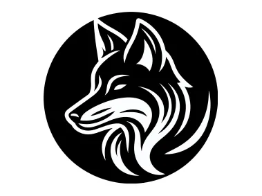 Fox Circle Logo Template