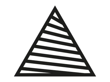 Fragmented Pyramid Geometric Shape Logo Template