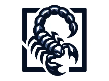 Free PNG Scorpion in Square Logo Template