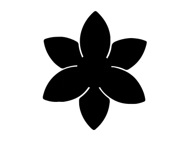 Free SVG Flower Shape Logo Template