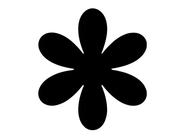 Free SVG Flower Shape Logo Template