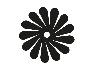 Free SVG Spiral Daisy Logo Template