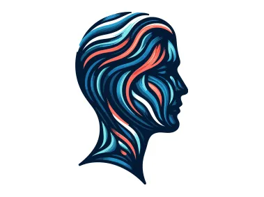 Free Vector Abstract Portrait Logo Template