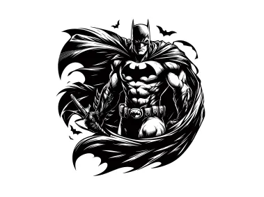 Free Vector Batman Illustration Vector