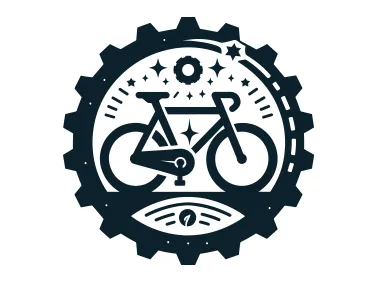 Free Vector Bicycle in Gear Logo Template