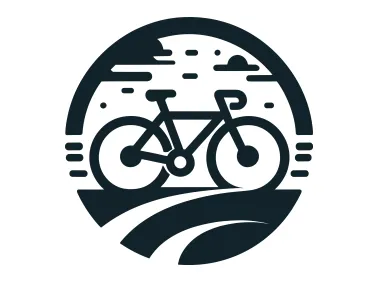 Free Vector Bicycle on Way Logo Template