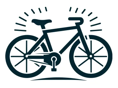 Free Vector Black Bicycle Logo Template