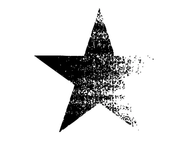 Free Vector Black Grunge Star Logo Template