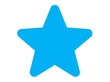 Free Vector Blue Star Icon