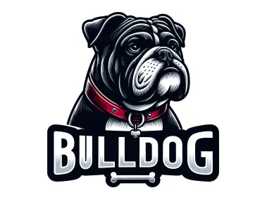 Free Vector Bulldog Illustration Logo Template