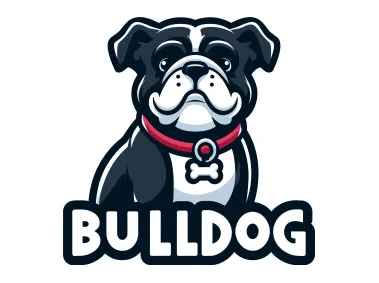 Free Vector Cartoon Bulldog Logo Template