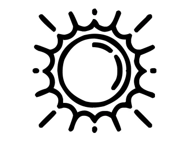 Free Vector Linear Sun Logo Template