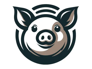 Free Vector Pig Design Logo Template