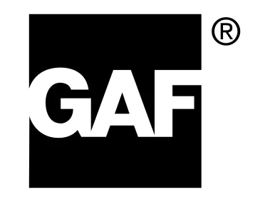 GAF Black Logo
