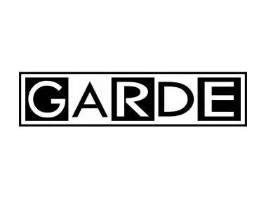 GARDE Schachuhren Ruhla Twentieth Century font Logo