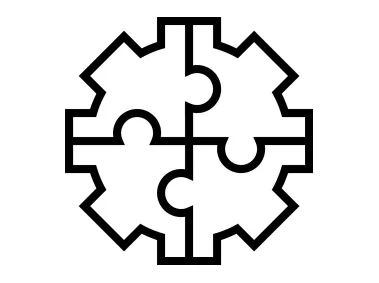 Gear Puzzle Logo