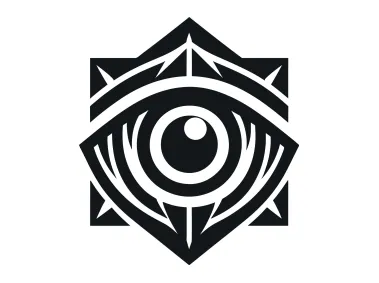 Geometric Black Eye Logo Template