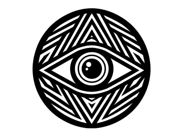 Geometric Black Eye Logo Template