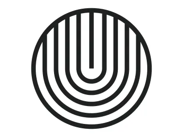 Geometric Circle Linear U Letter Logo Template