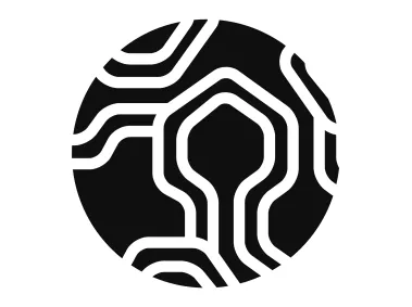 Geometric Circle Technology Shape Logo Template