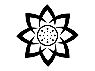 Geometric Circular Flower Logo Template