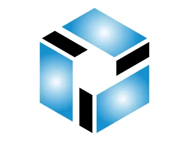 Geometric Gradient Hexagon Shape Logo Template