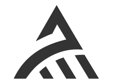 Geometric Letter A Shape Logo Template